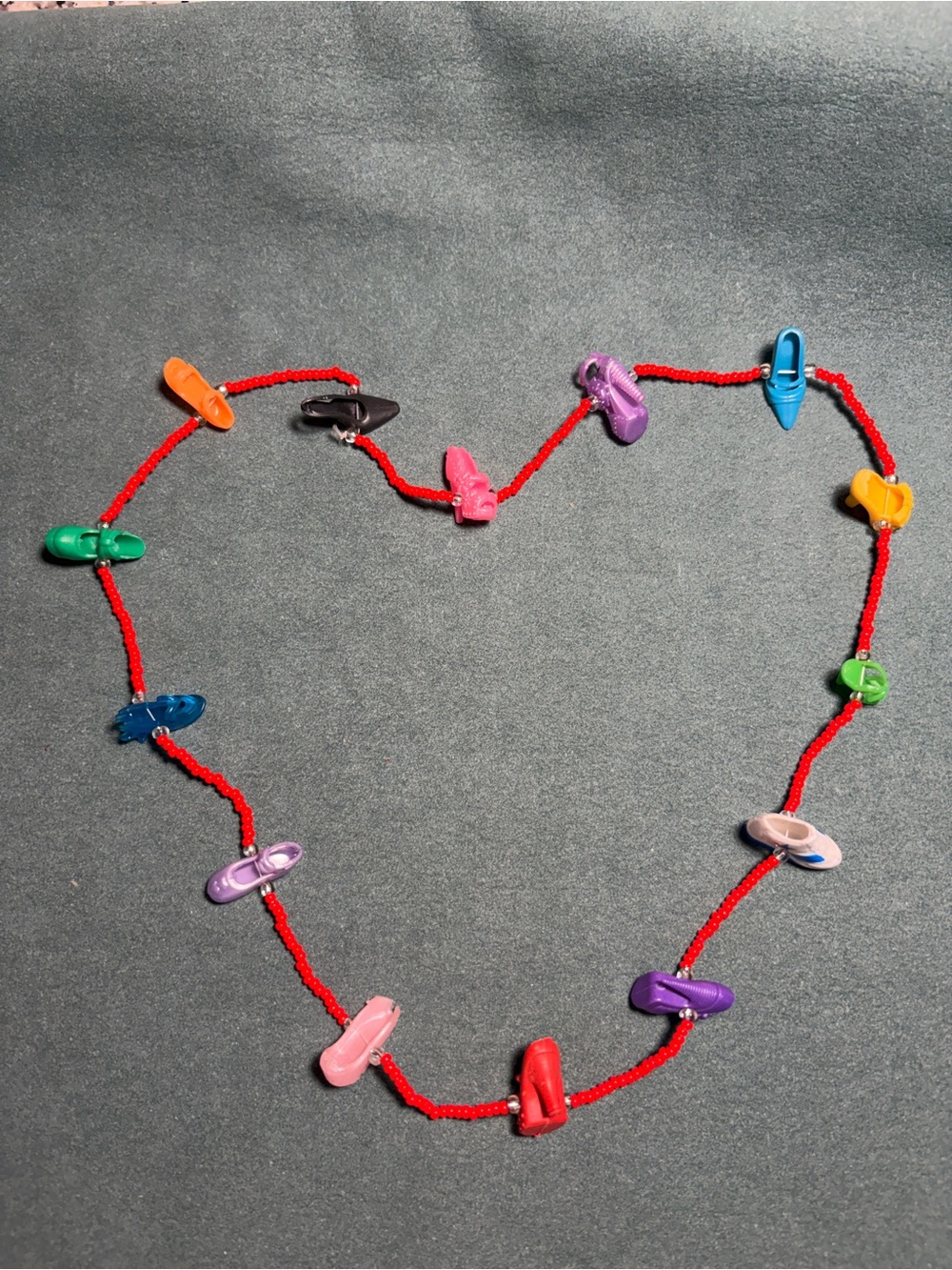 Two FUN Barbie Shoes Beaded Necklaces!! - Picture 2 of 3